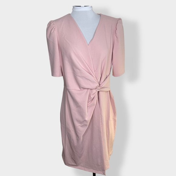 DKNY Rose‎ Mist Twist Shift Dress 12 New - Picture 1 of 5